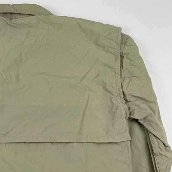 Go Fish Adventure Apparel Button Up Fishing Shirt Men’s M Roll Tab Sleeve - Picture 12 of 14